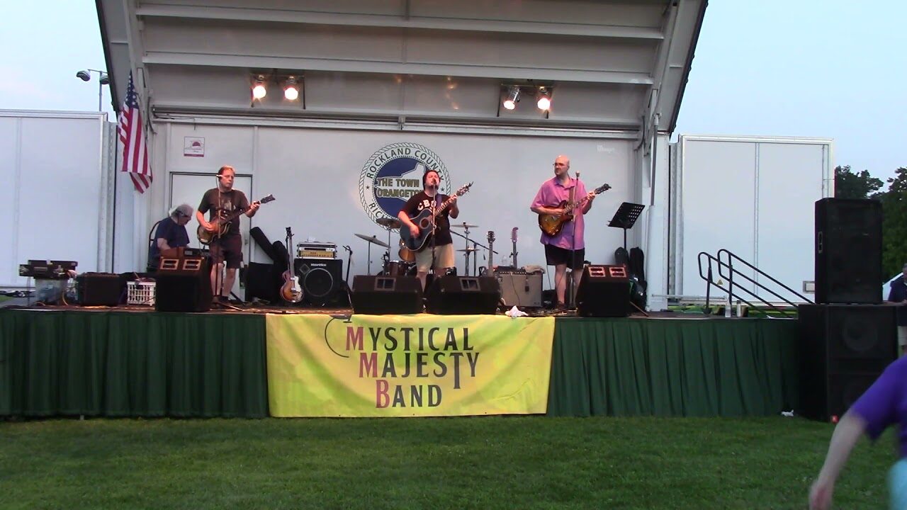 Mystical Majesty Band on stage at Veterans Memorial Park